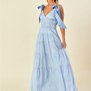 Lula Kate Demi Bridesmaid Dress in Sky Blue